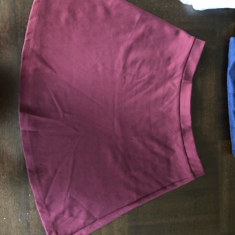 maroon american apparel skirt